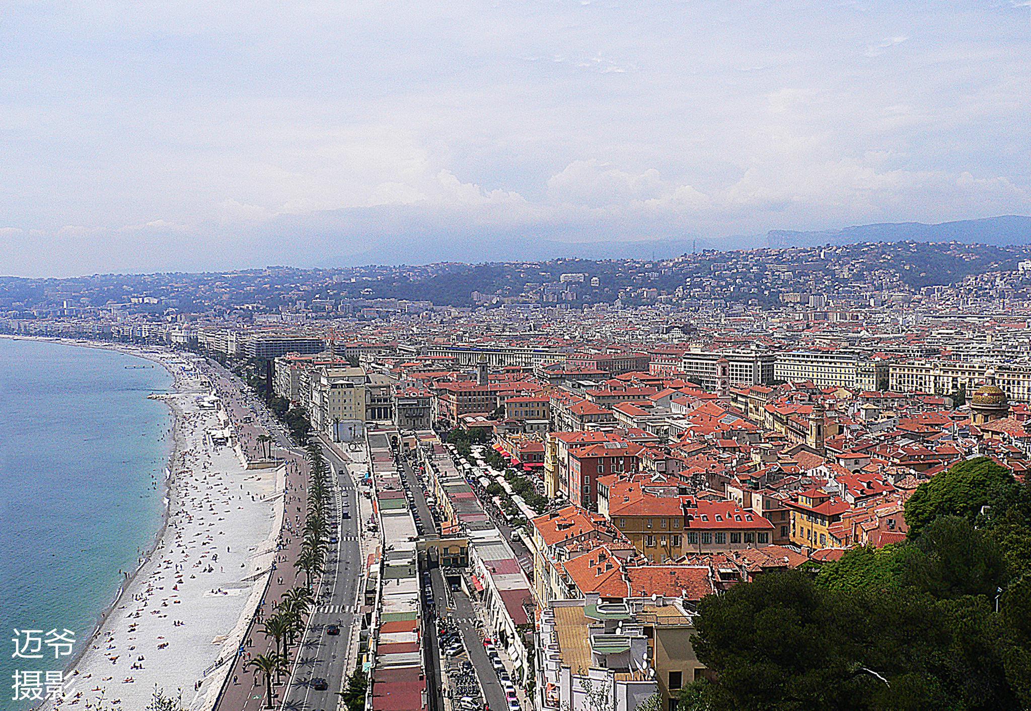 俯瞰法国地中海沿岸城市尼斯_高清图集_新浪网