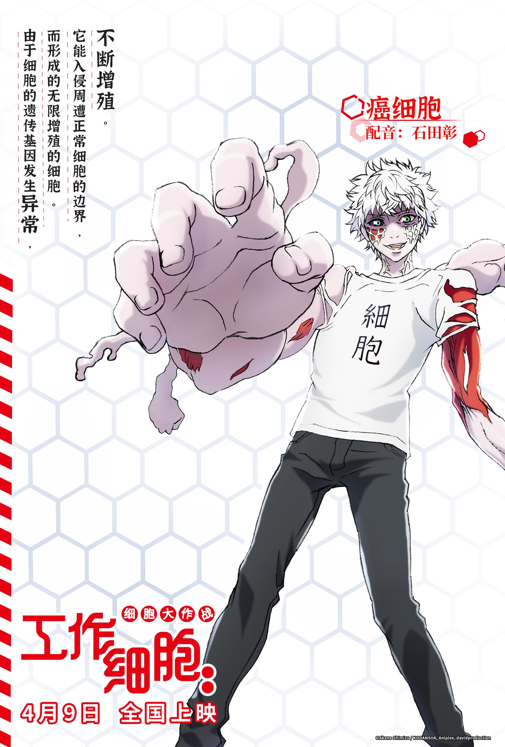 电影版工作细胞曝角色海报全明星阵容元气亮相