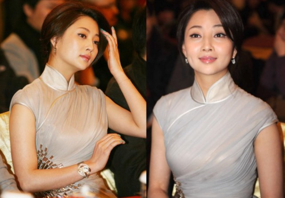 看了殷桃与柳岩的旗袍造型,终于见识到珠圆玉润身材的美,超好看|旗袍