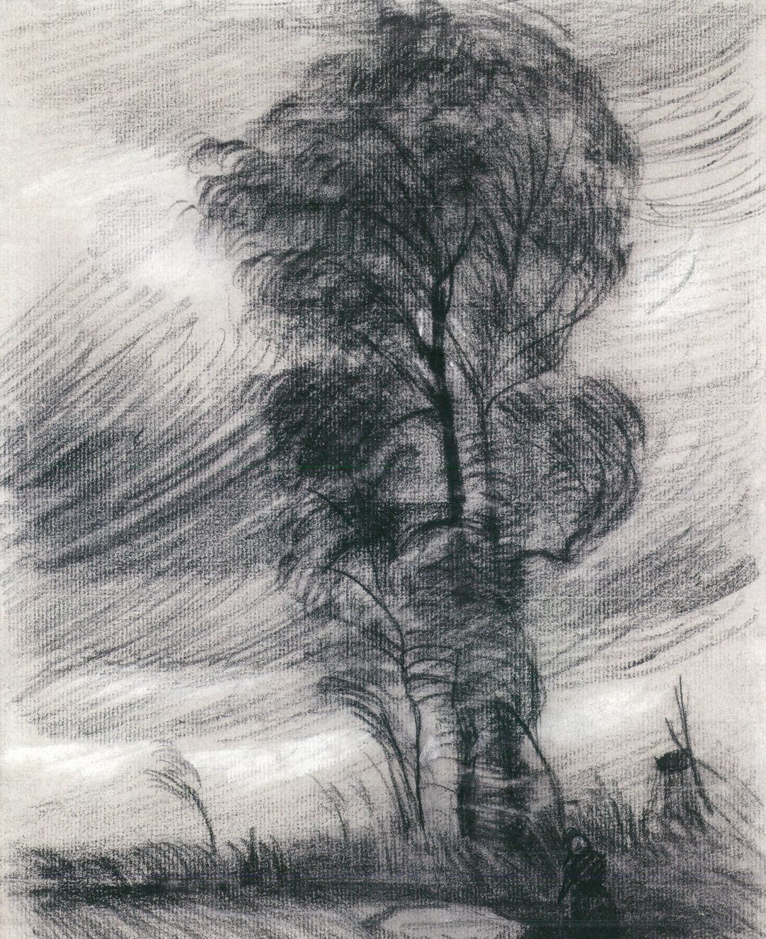 20张画树木的世界名画,关于画树枝的世界名作,树的画法美术作品