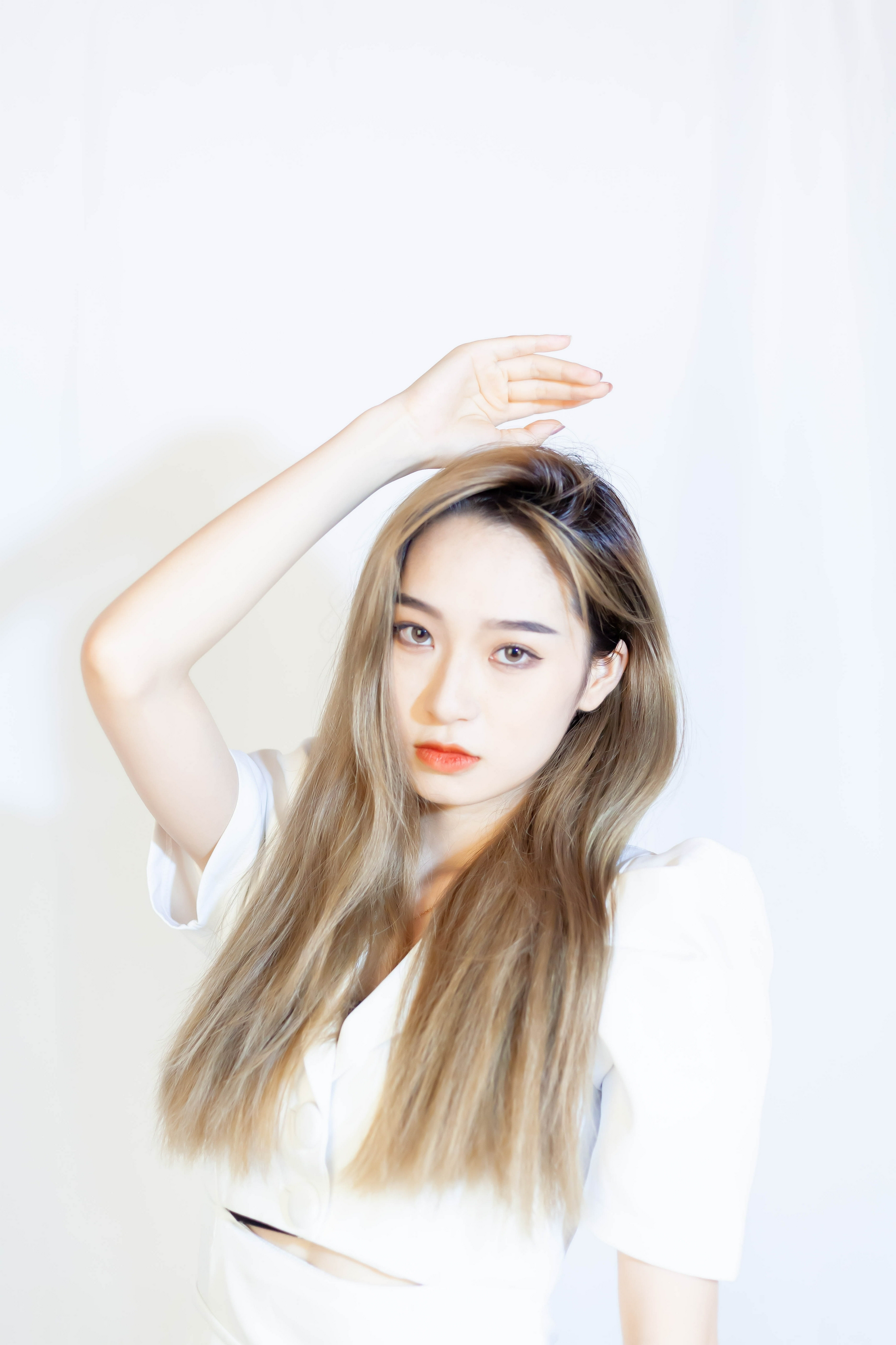 时尚模特性感高雅美腿修长白皙