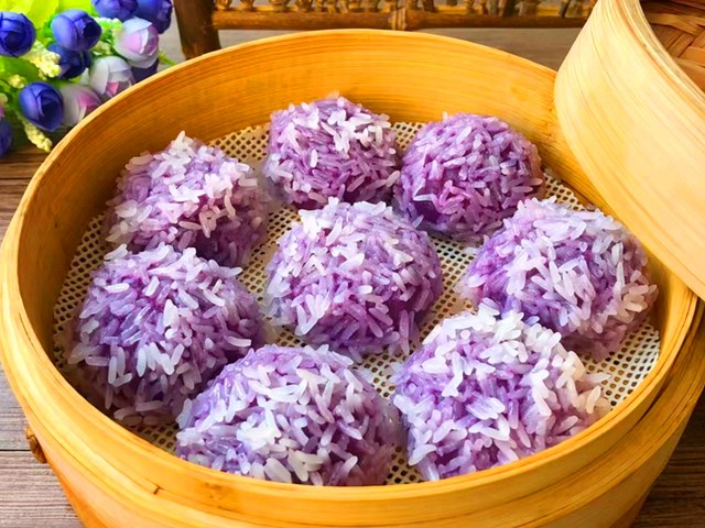 瘦猴教你做紫薯糯米丸子,香甜软糯,当早餐营养又美味,孩子超爱