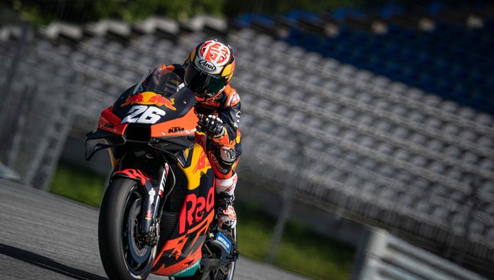 red bull ktm车队开始测试,小丹尼重回赛道