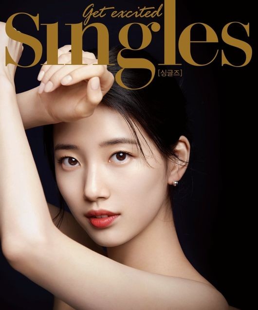 韩国女艺人秀智最新《singles》杂志封面写真