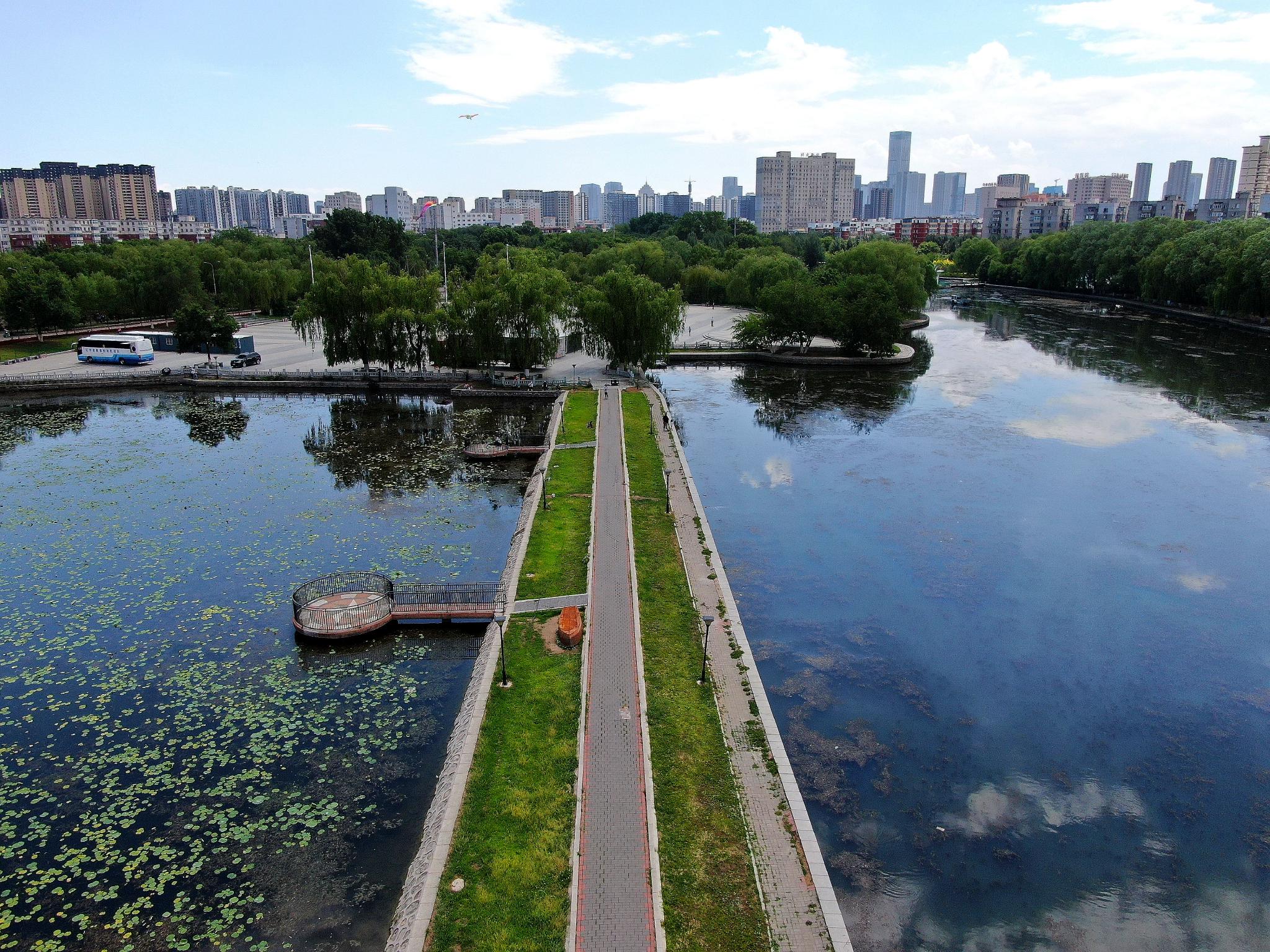 辽宁联合融媒体中心航拍辽宁航拍沈阳万柳塘公园