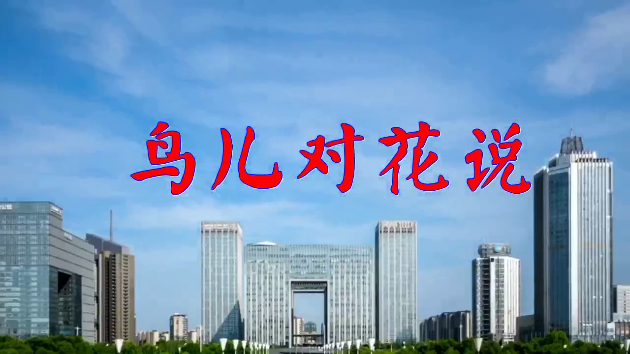 胡蜜丹的《鸟儿对花说》,唱的很投入,心旷神怡