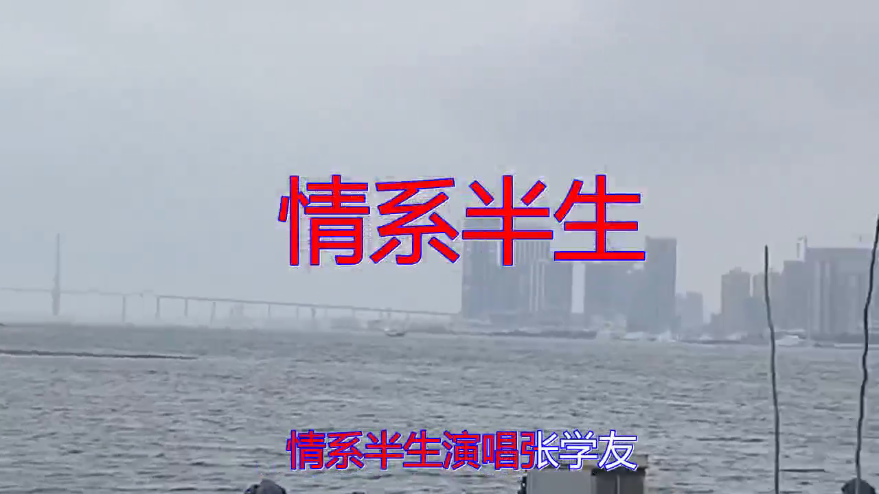 张学友的一首情系半生安安静静的唱歌歌声很悠扬