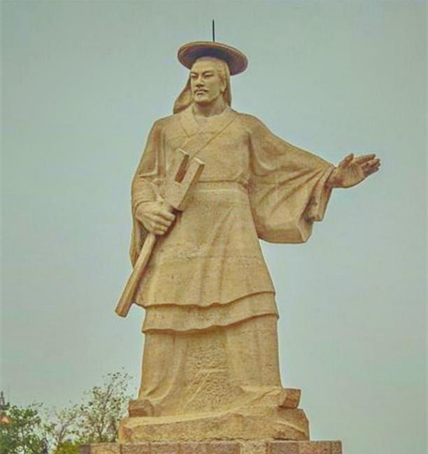 大禹治水的画像中,为什么手上拿着一把叉子?拿叉子怎么治水?