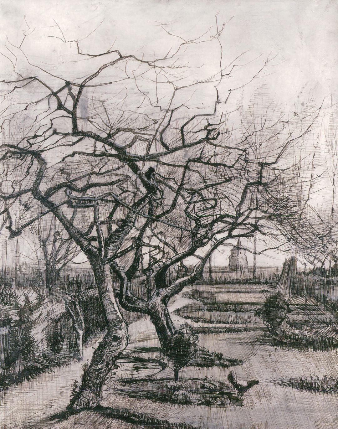 20张画树木的世界名画,关于画树枝的世界名作,树的画法美术作品