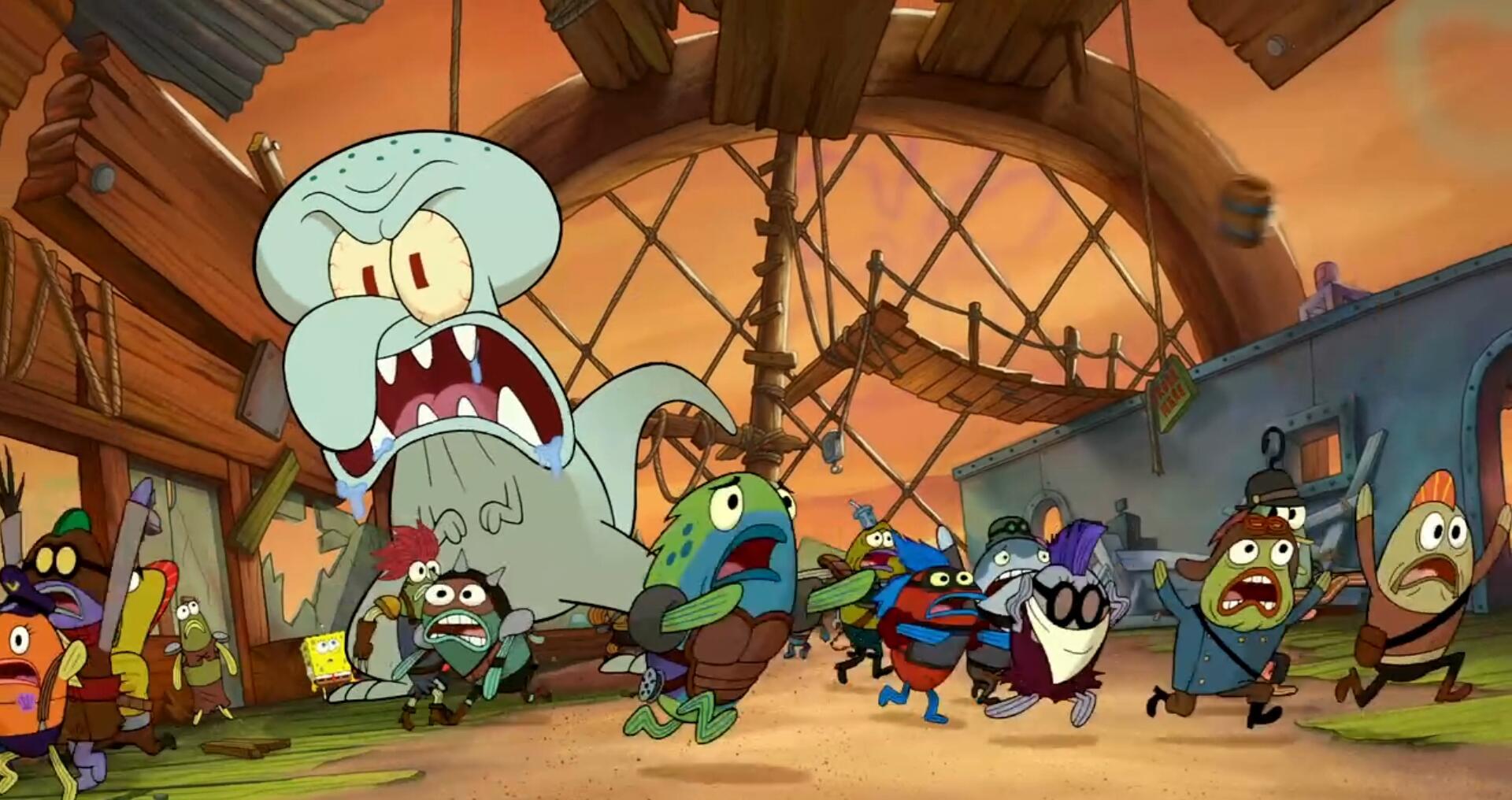 儿童节快乐,看海绵宝宝历险记