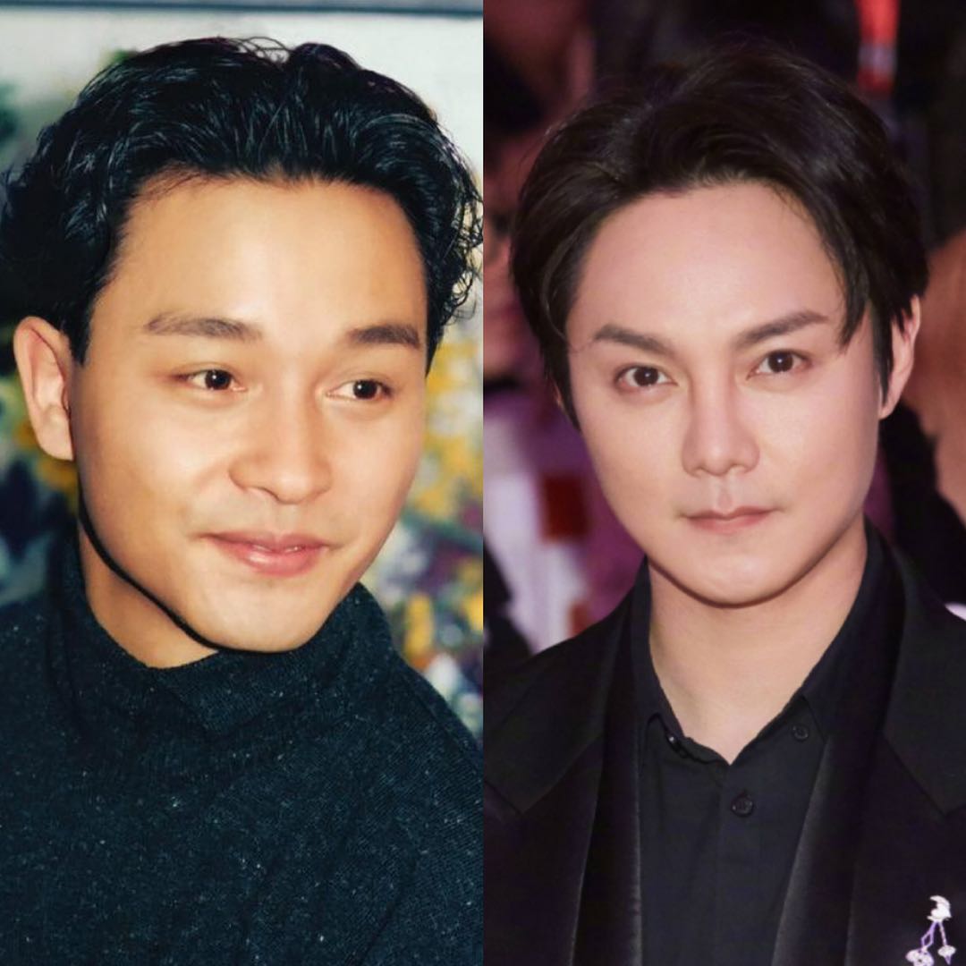 张国荣与尹正扮演旦角,一个世界瞩目,一个只能致敬偶像