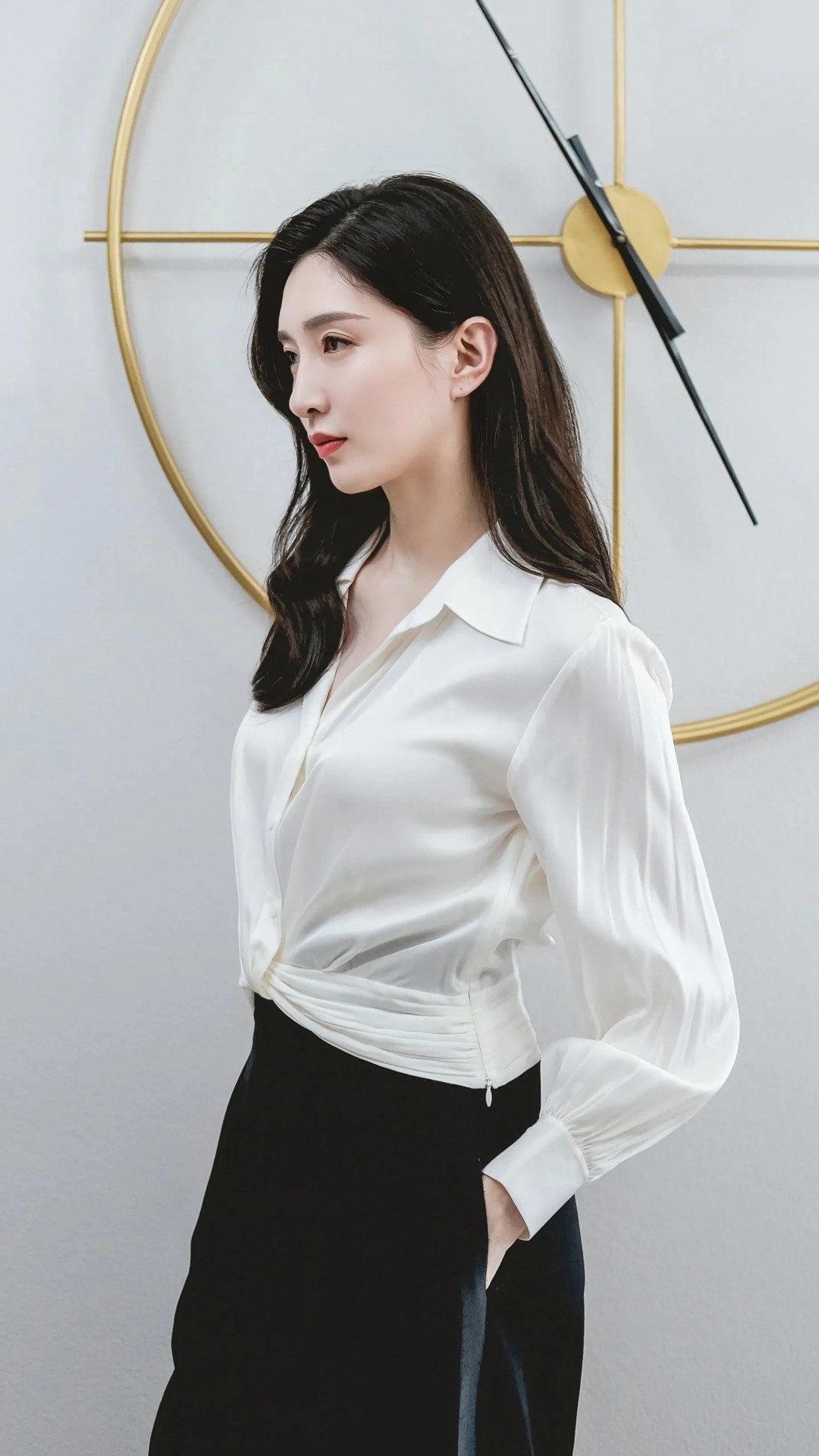 江疏影:职场女神,ol职业装穿搭气场强大2