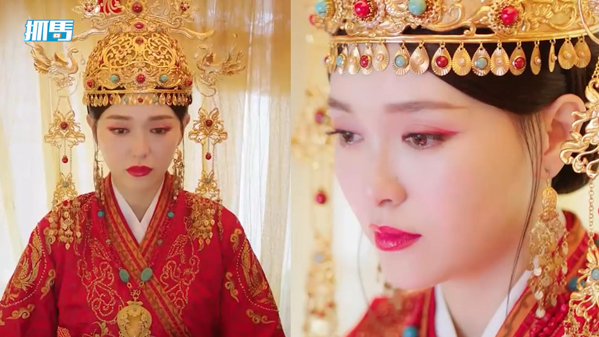 "萧燕燕"唐嫣穿红嫁衣与他人大婚,轿中回忆与德让过往哭成泪人