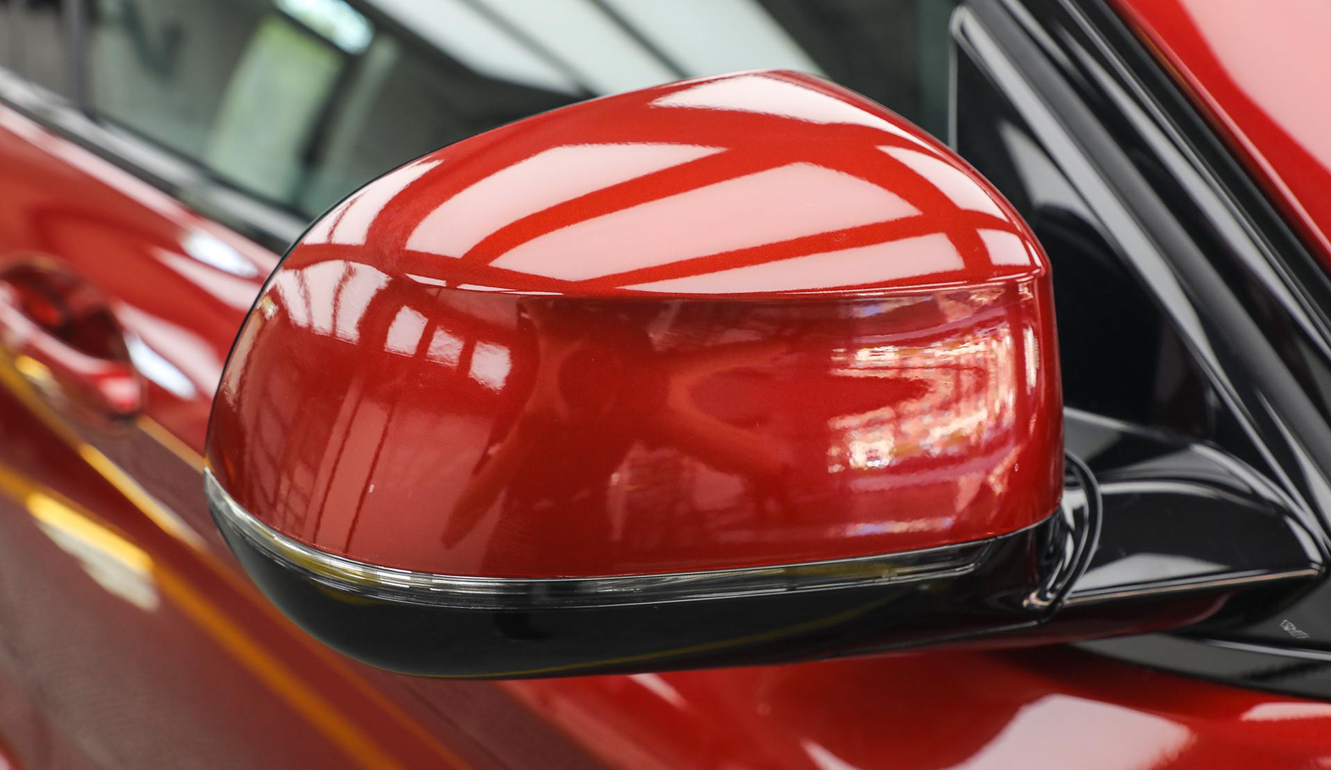 威固车衣宝马x4弗拉门科红颜色非常好看车漆保护起来