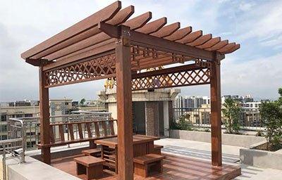 廊架有哪些类型|廊架|柱子|植物_新浪新闻