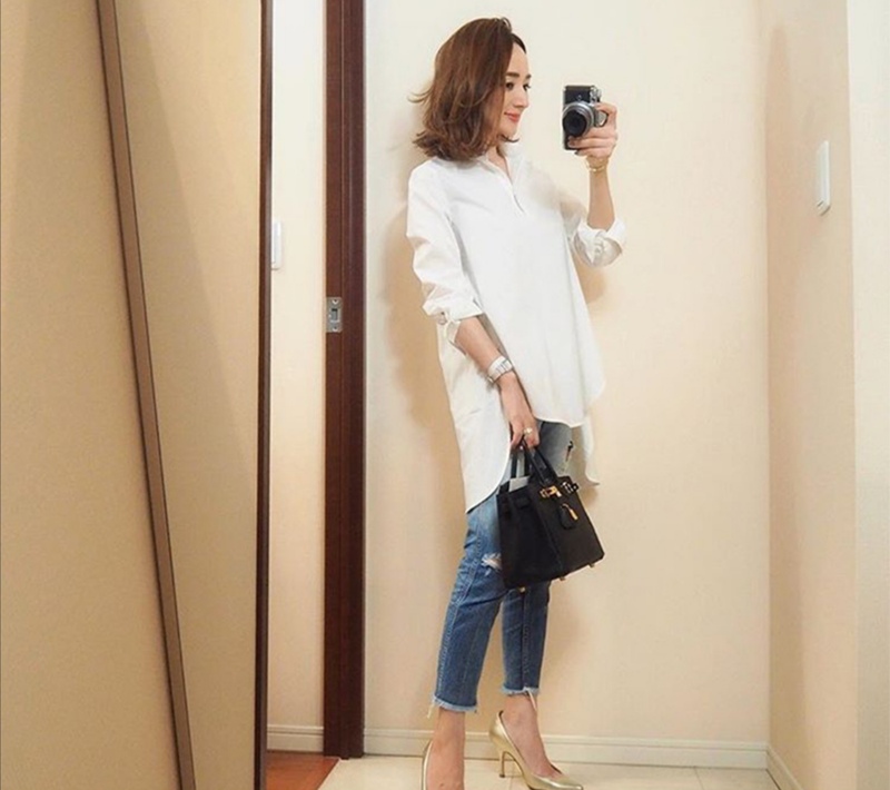 被38岁的辣妈星玲奈惊艳到了,156穿出高挑感,不仅时尚还很高级