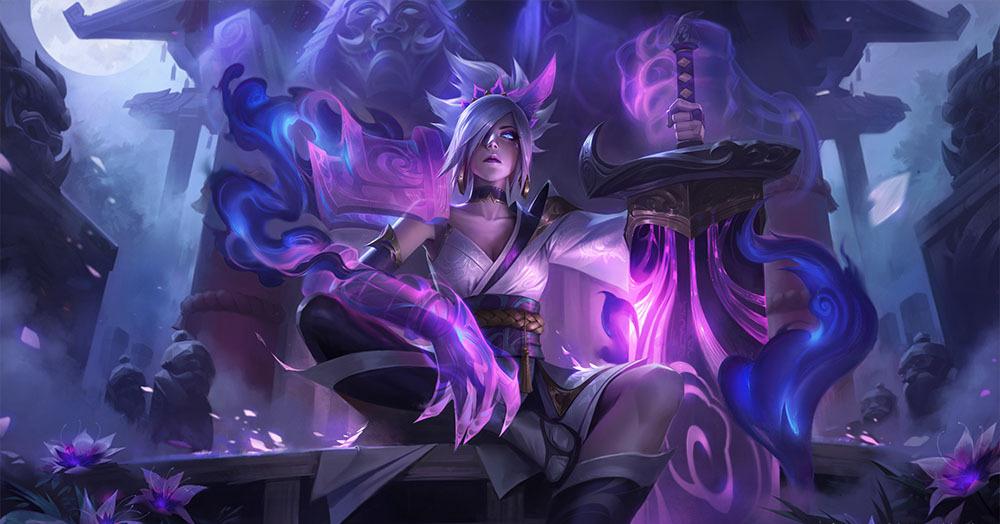 lol锐雯新皮肤灵魂莲华特效展示