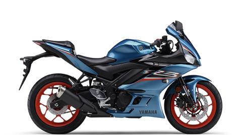 2021款雅马哈r3增加新配色,青色车身配橙色轮圈