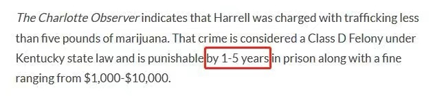 生涯要完?哈雷尔被指控非法贩运大麻,美媒:最高判处5年监禁!休闲区蓝鸢梦想 - Www.slyday.coM 生涯要完?哈雷尔被指控非法贩运大麻,美媒:最高判处5年监禁!休闲区蓝鸢梦想 - Www.slyday.coM