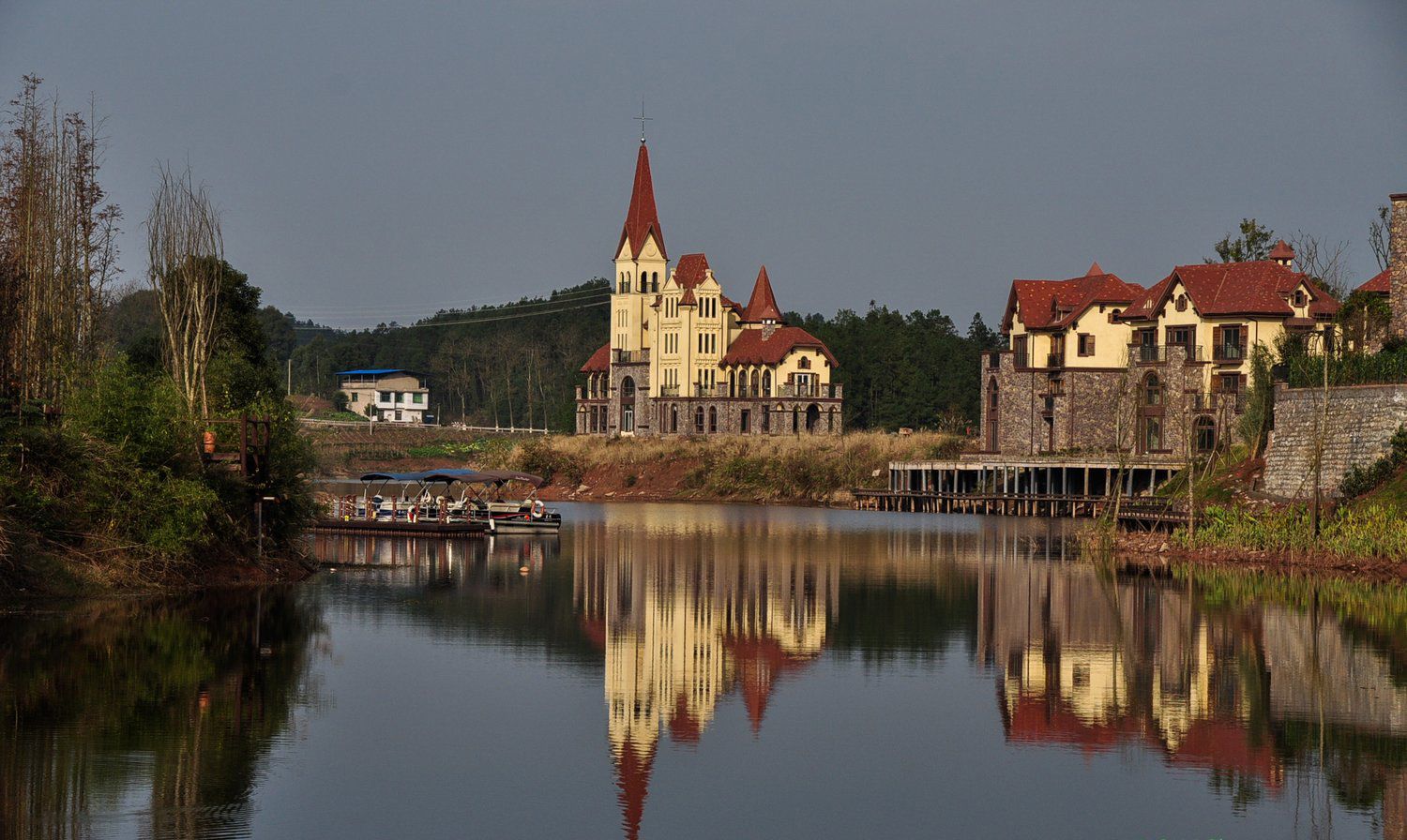 重庆景点:黎香湖瑞士风情小镇