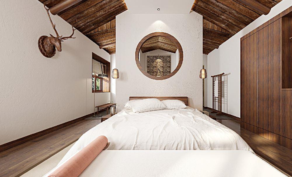 上海360平米现代简约民宿装修案例效果图