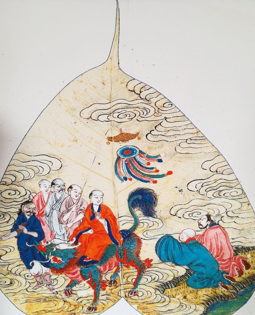 菩提叶画般若波罗蜜多心经欣赏