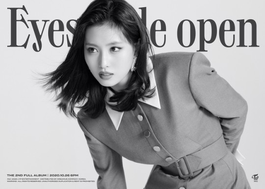 TWICE公开第二张专辑《Eyes wide open》平井桃的回归预告照海报