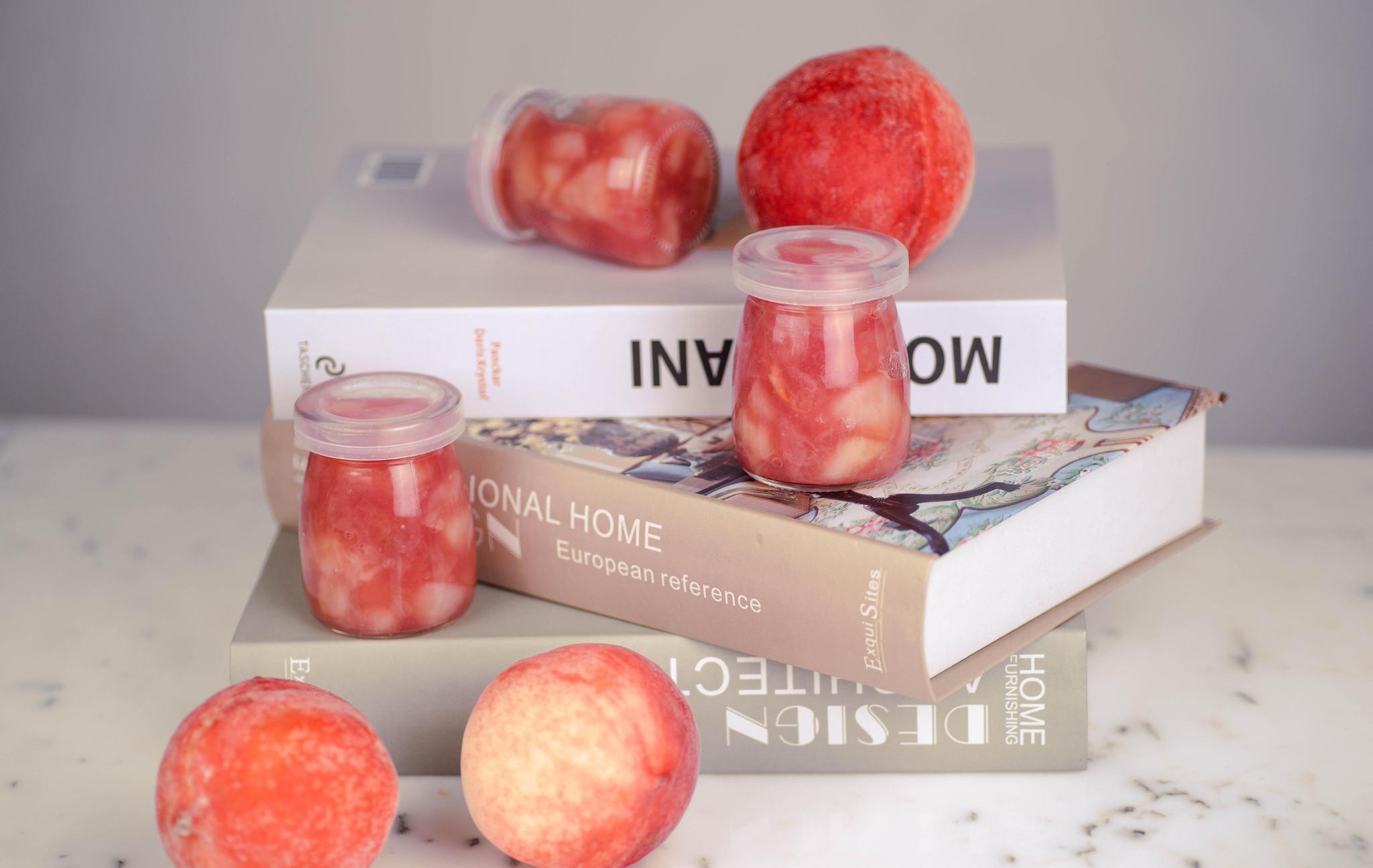 夏日特供!粉嫩嫩的蜜桃酱 自制万能桃子果酱跟任何饮品都百搭