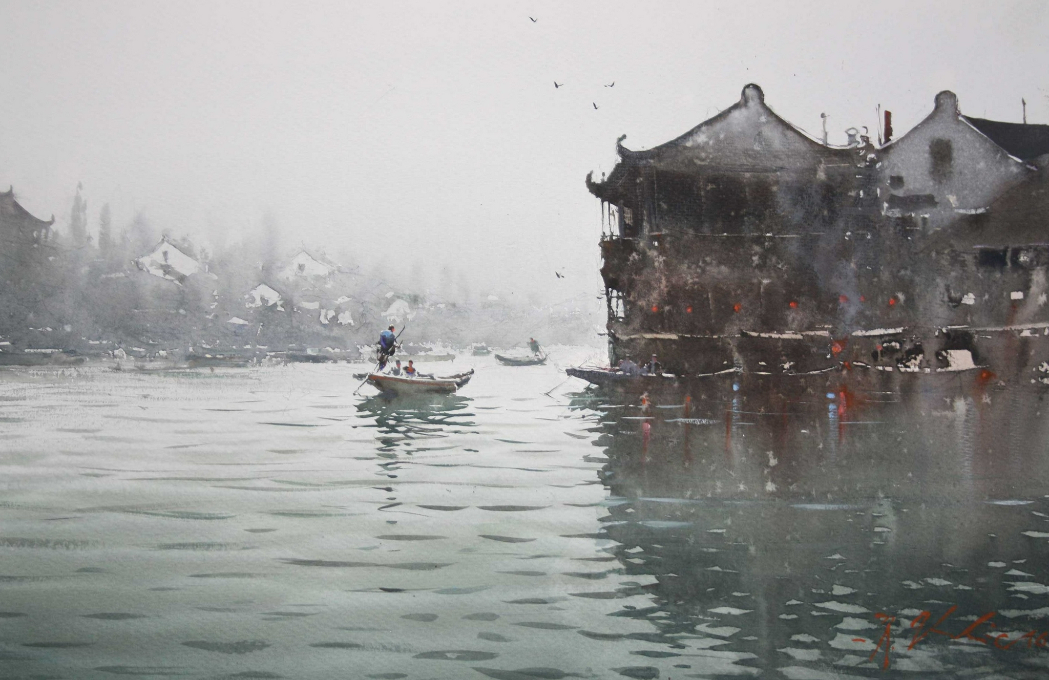 视觉的诗意,澳大利亚水彩艺术家约瑟夫的作品赏析|水彩|诗意|视觉