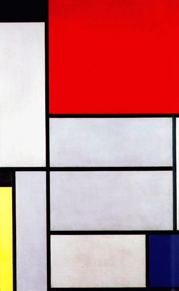 非具象绘画的创始者蒙德里安的作品欣赏