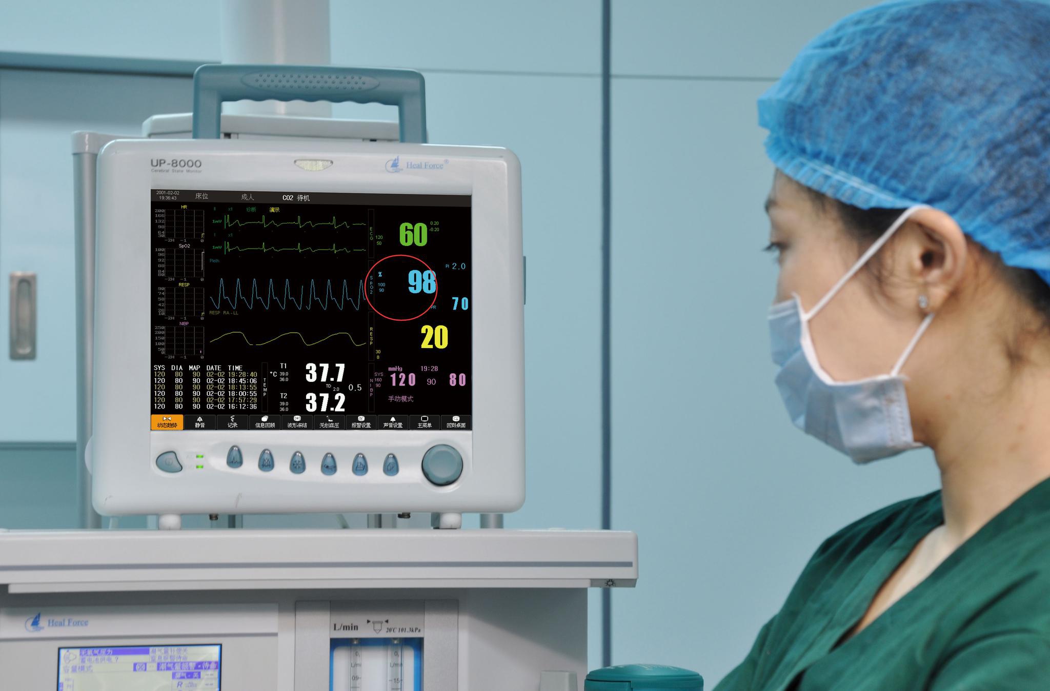 监护仪被用来监测病人的生命体征信息,能够及时反应病人瞬间的生理