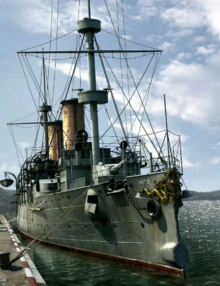 有故事的著名战舰清末海军第一舰海圻号巡洋舰