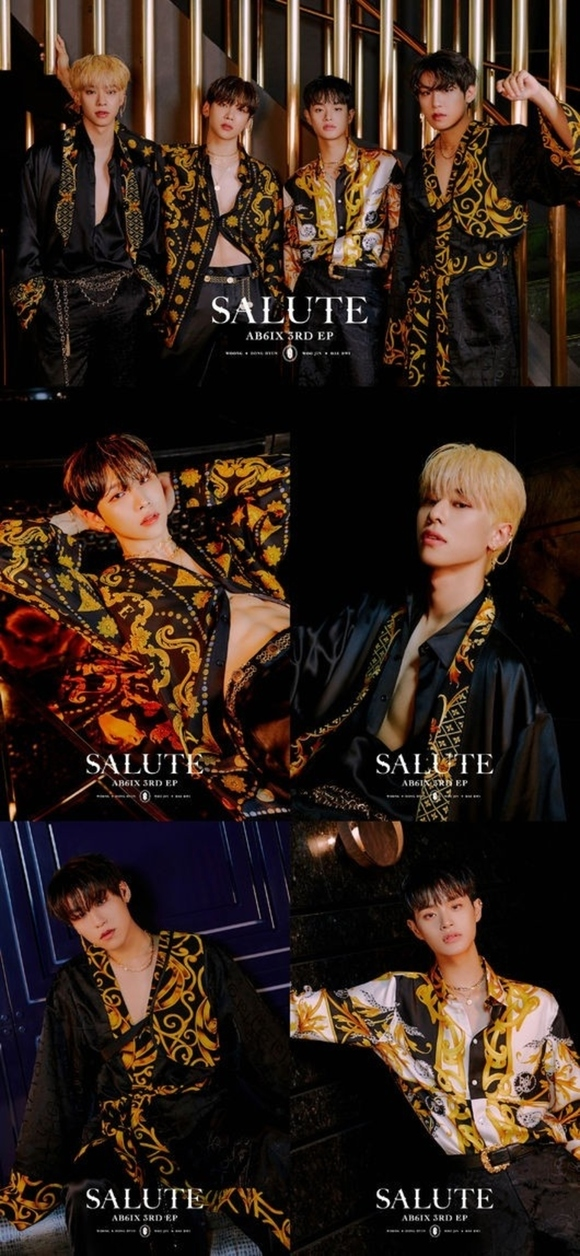 AB6IX新专辑《SALUTE》第三张回归预告照海报公开 锻炼出腹肌性感的魅力