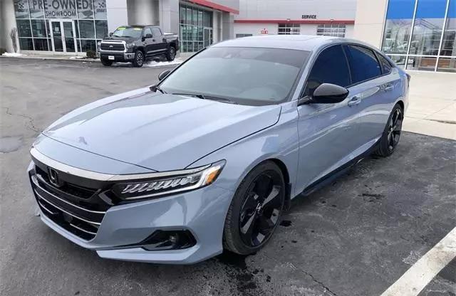 新款本田雅阁外观极具运动气势水泥灰车漆非常炫丽真香