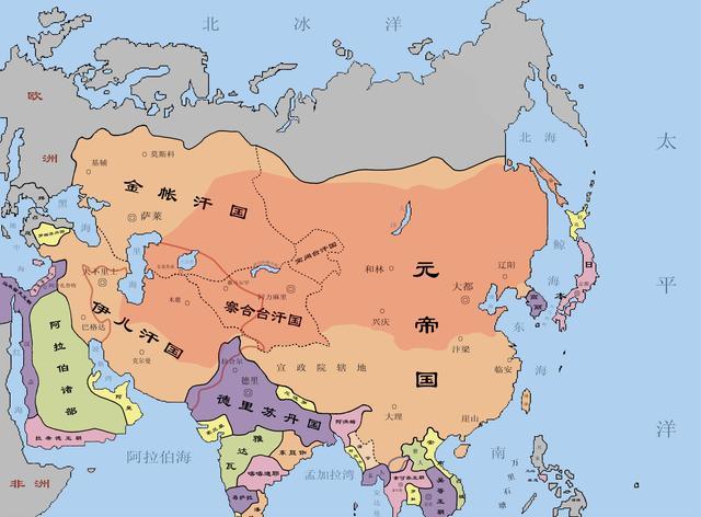元朝的北疆范围,到底可以延伸到什么地方?|北极圈|蒙古|北冰洋_新浪新闻