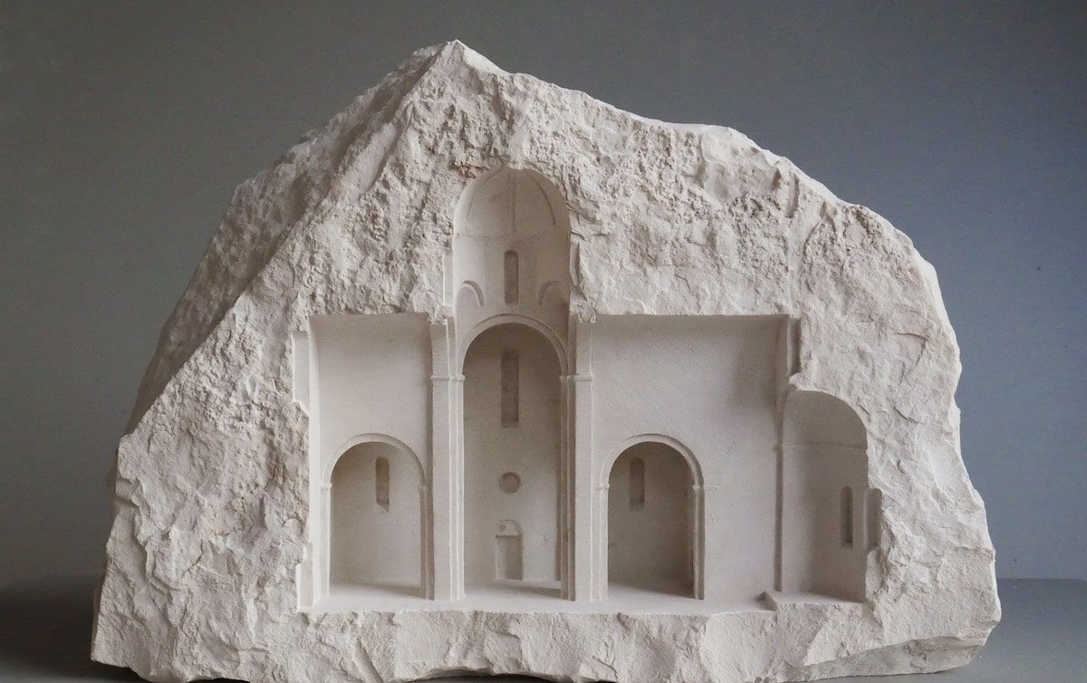 性冷淡风石雕不再追求繁琐花纹不再雕刻圣像石兽