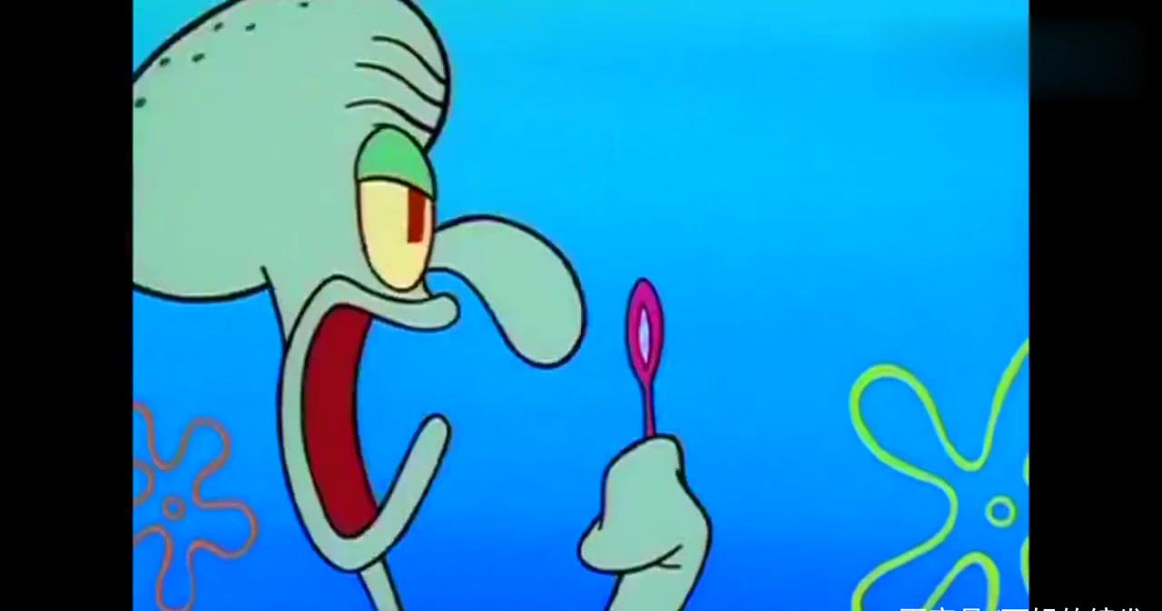 动漫图集章鱼哥用尽力气吹泡泡也吹不出来真是个笨蛋呀