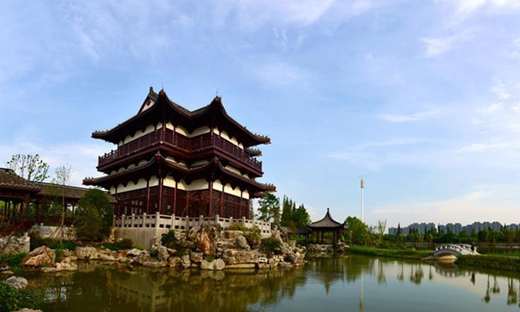 江苏仪征:东园静美 湖水似碧|白芷|红花|湿地公园|幽兰|建安_新浪新闻