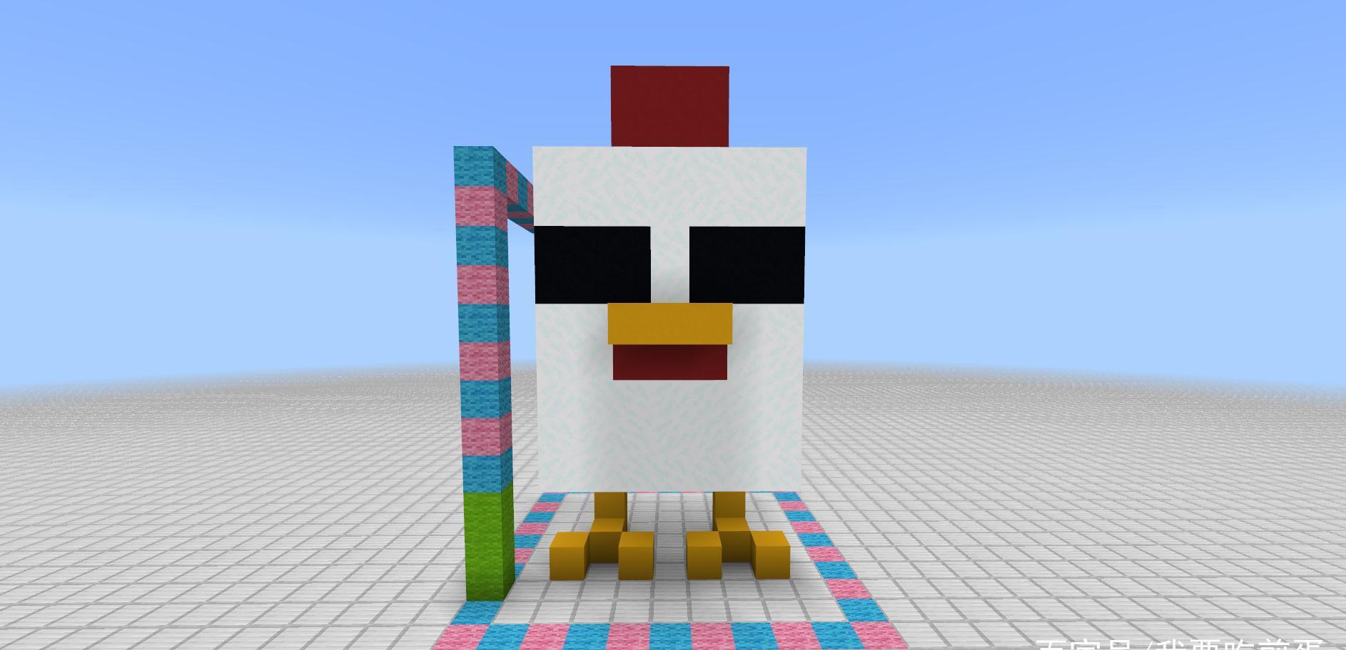 我的世界小小鸡雕像