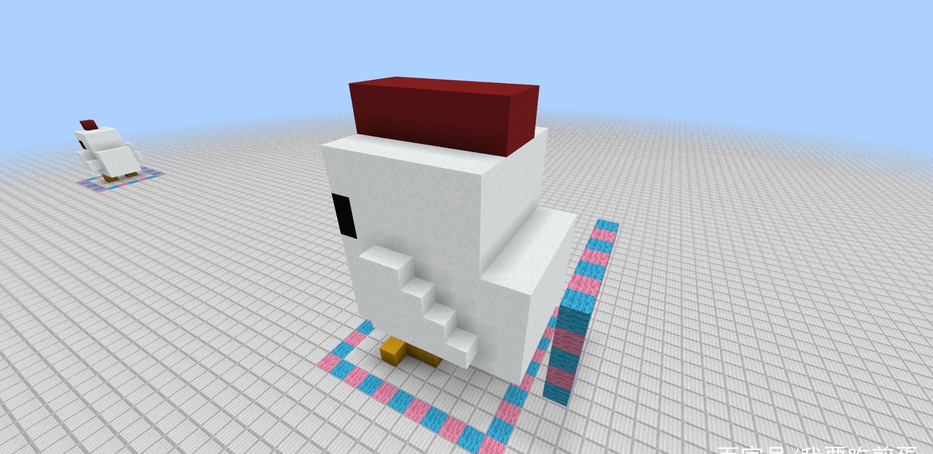 我的世界小小鸡雕像