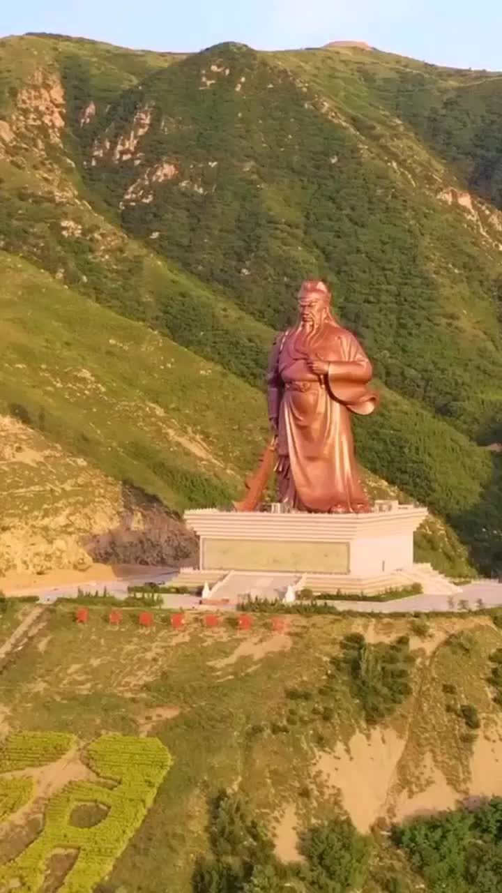 山西运城世界最大关公像,耗资2亿,忠仁孝义,一代武圣