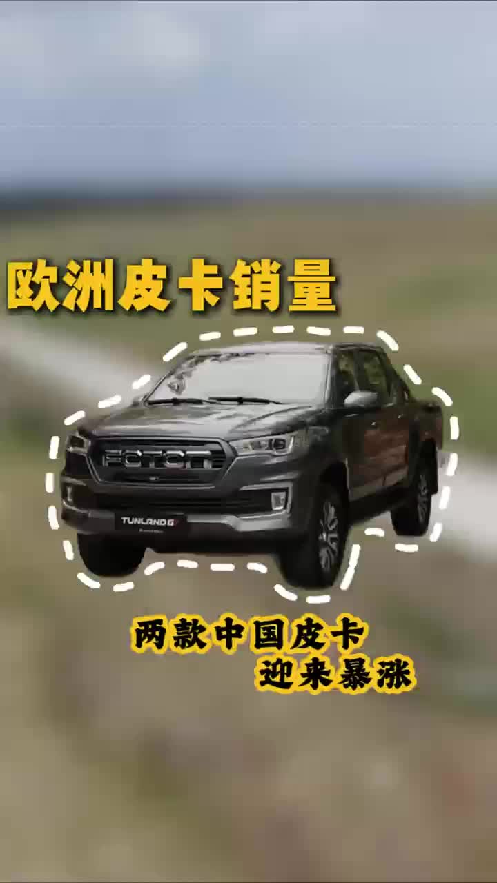 欧洲皮卡销量，两款中国皮卡迎来暴涨