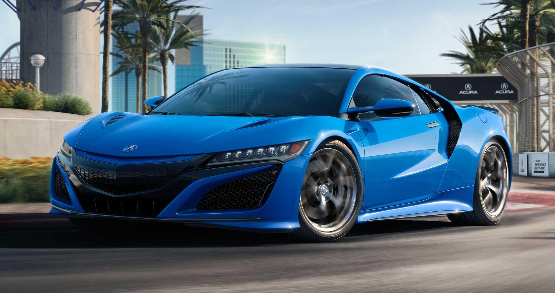 使用长滩蓝色车漆讴歌nsx最新官图发布