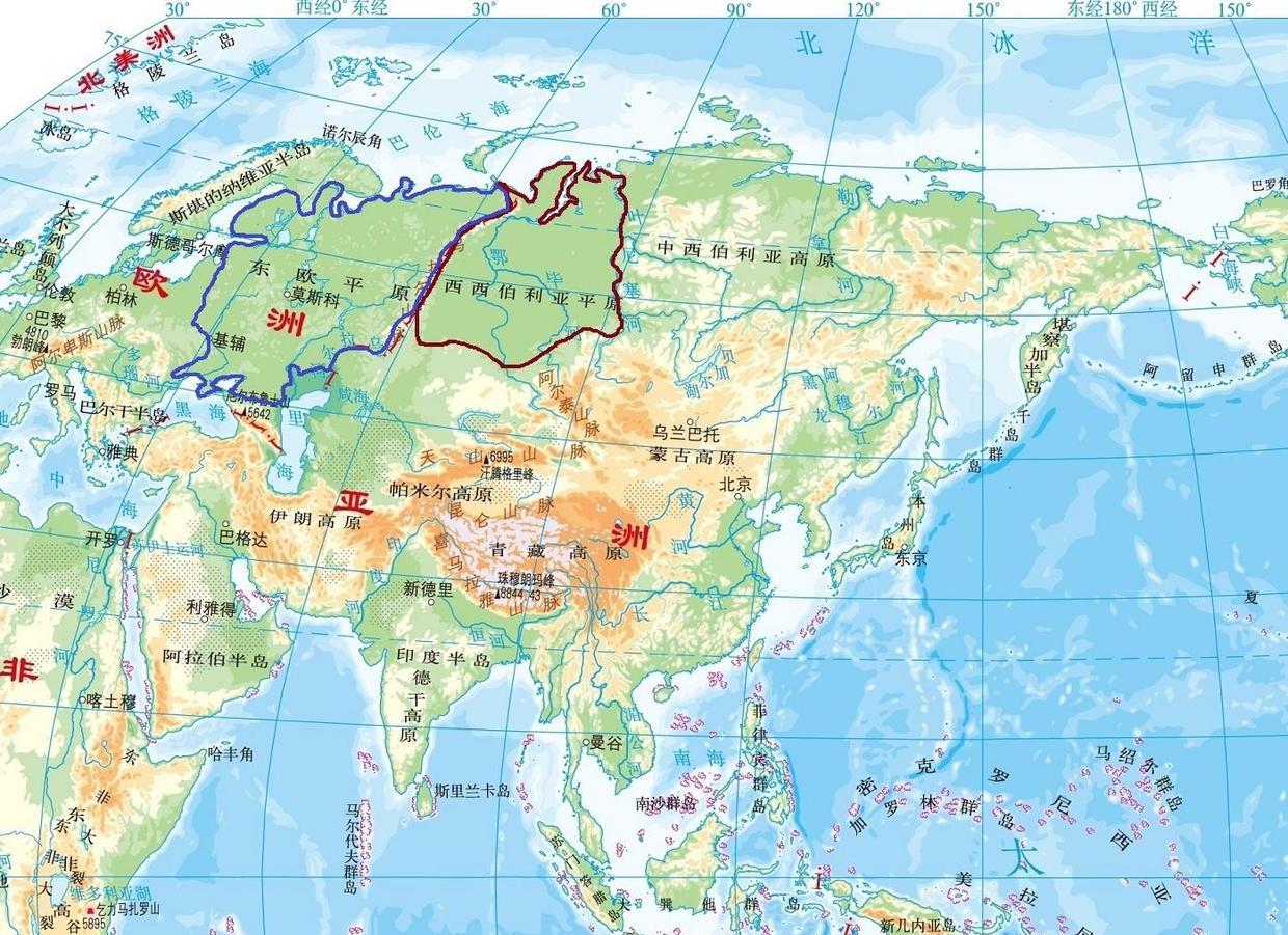 乌拉尔山脉地理位置图片