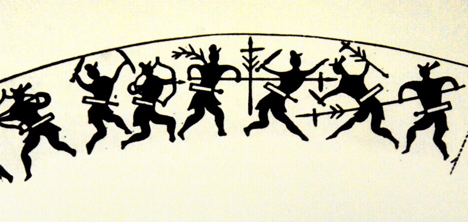 青铜器美丽花纹画像纹