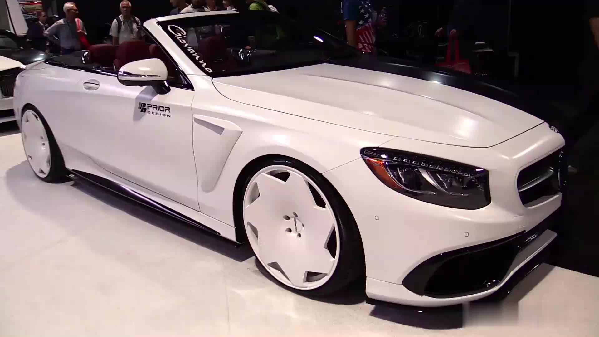 一半黑一半白:2016款 奔驰-amg s63 敞篷版 改装