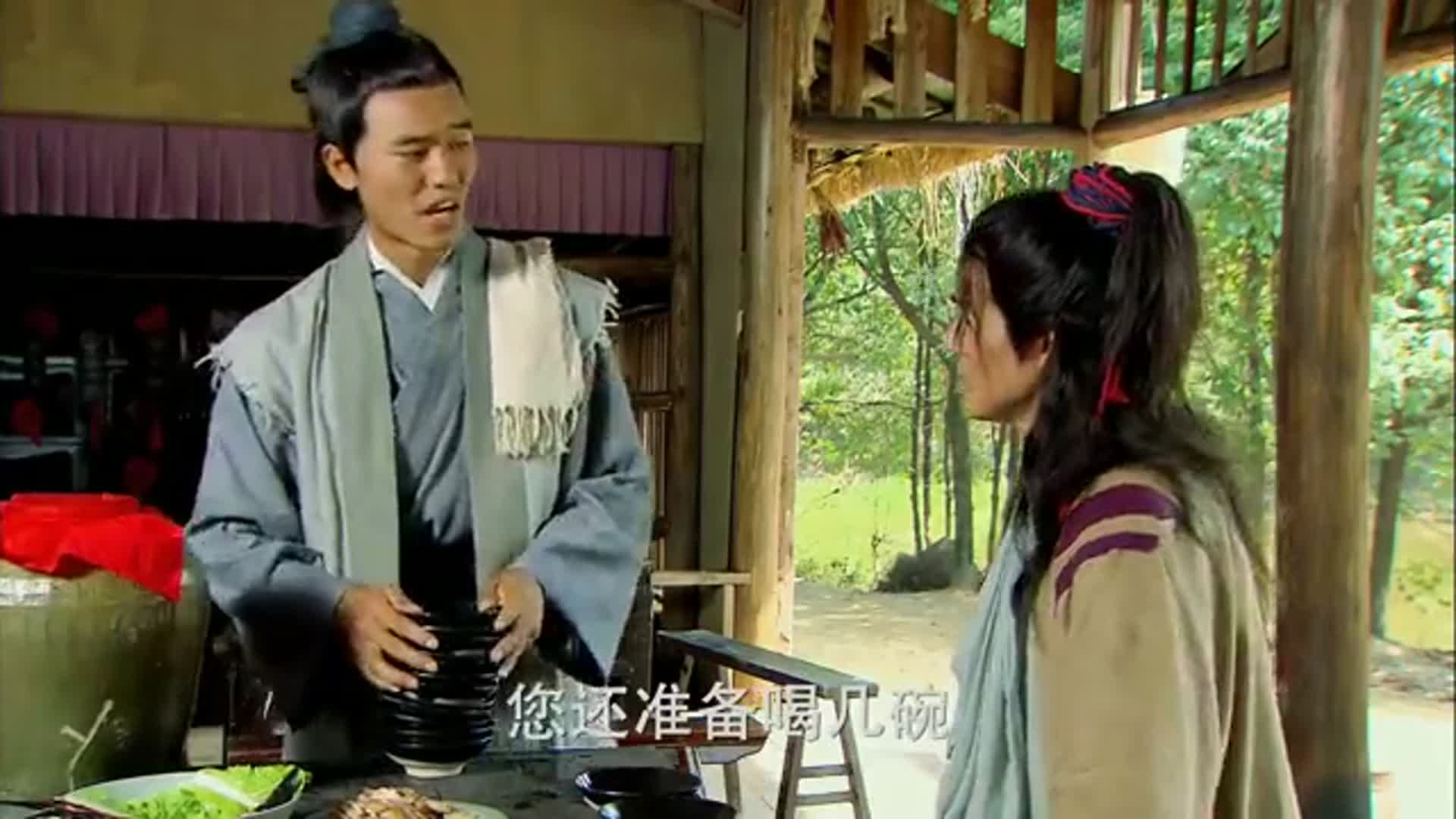 武松武松在景阳岗上喝酒喝的尽心连干了好多碗直说好酒