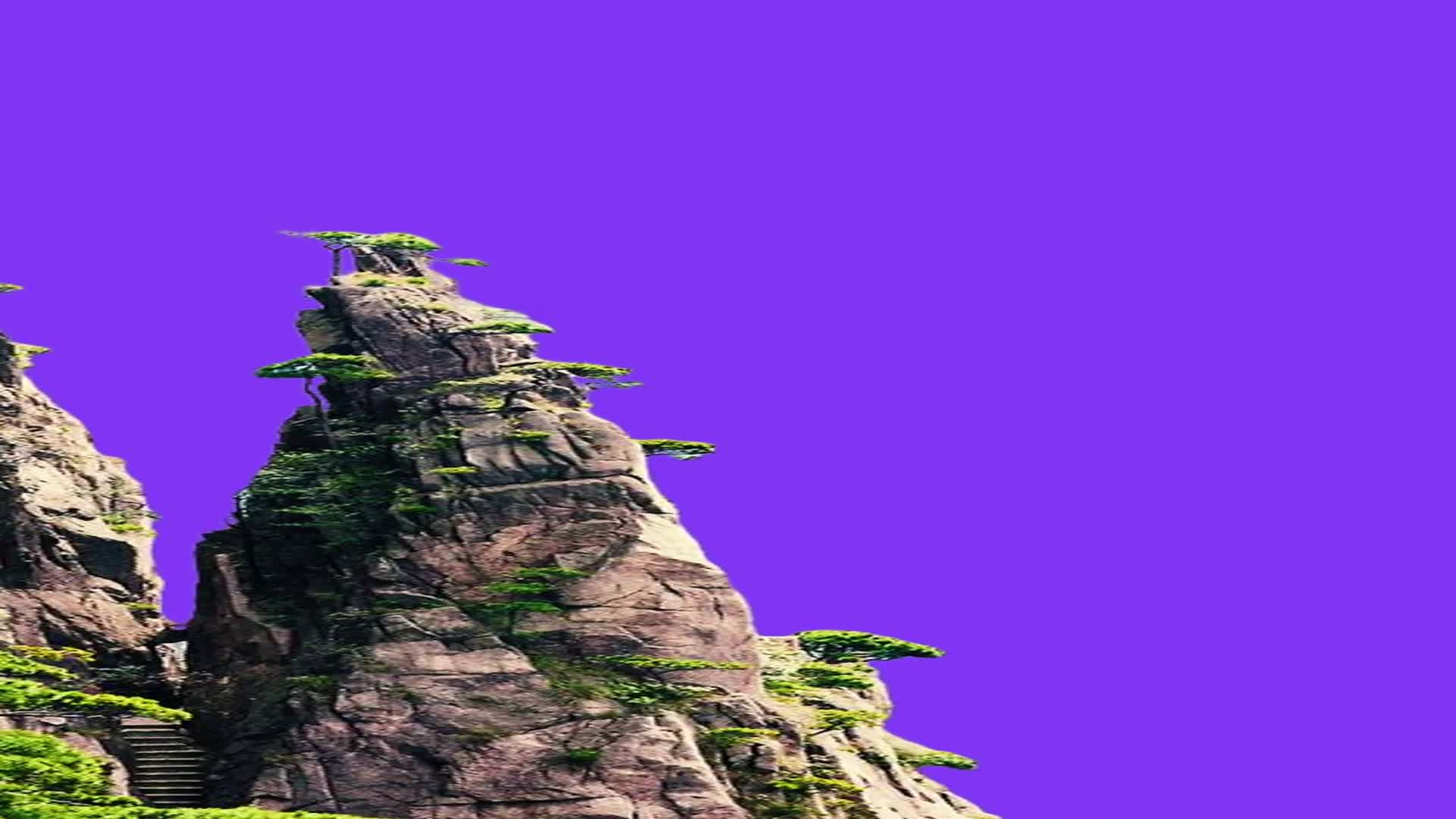 125.,分享一个山峰前景素材,需要的来拿