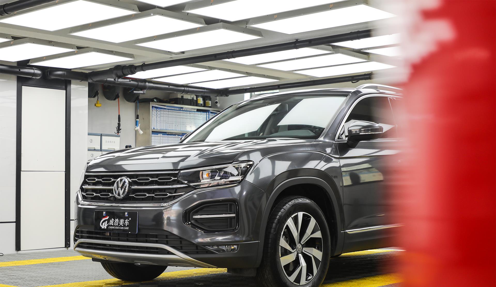 车身改色大众探岳改色煤炭灰气质翻倍