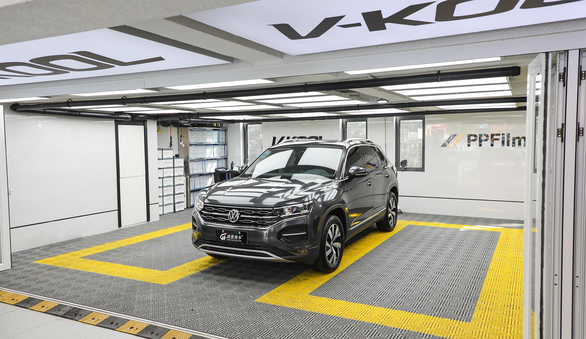 车身改色|大众探岳改色煤炭灰,气质翻倍